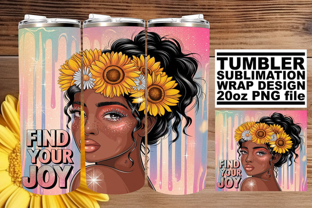 Stunning PNG wrap, perfect for your unique designs! , Afro Woman Sublimation afrosvg 