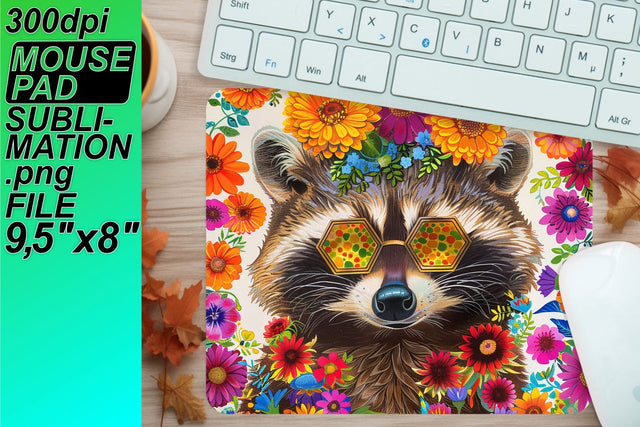 Stunning sublimation designs for your mouse pad! , Raccon Sublimation HoodArtCraft 