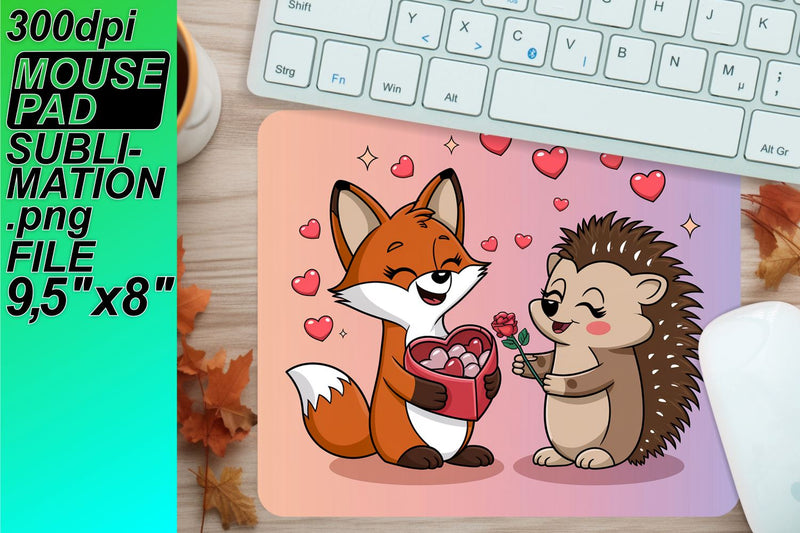 Stunning sublimation mouse desk mats, elevate your workspace! , Valentines Sublimation HoodArtCraft 