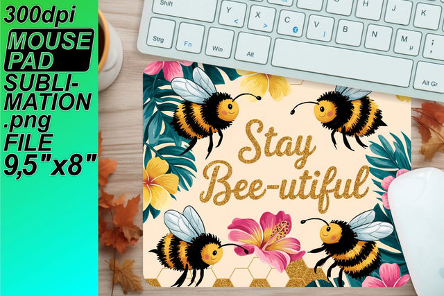 Stunning sublimation mouse mats, ideal for every workspace! , Bee Sublimation HoodArtCraft 
