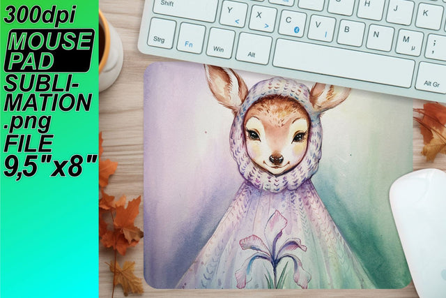 Stunning sublimation mouse pad, perfect for any desk! , Animals Sublimation HoodArtCraft 