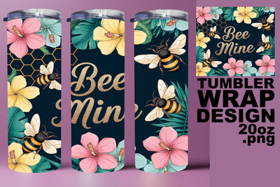 Stunning tumbler design, easy-to-use PNG for gifts! , Bee Sublimation HoodArtCraft 