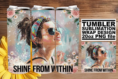 Stunning tumbler wrap, designed for vibrant colors! , Woman Sublimation afrosvg 