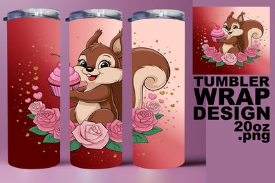 Stunning tumbler wrap, easy-to-use PNG for crafting! , Valentines Sublimation HoodArtCraft 