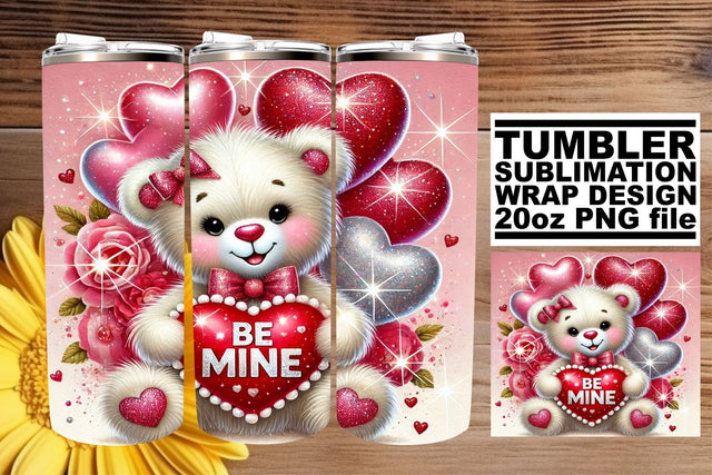 Stunning tumbler wrap, great for custom gifts! , Valentines Sublimation afrosvg 