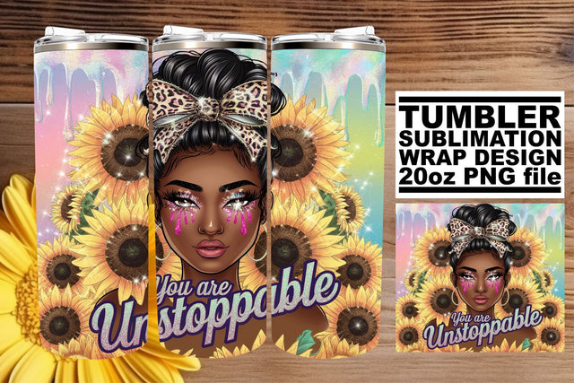 Stunning tumbler wrap, ideal for memorable occasions! , Afro Woman Sublimation afrosvg 