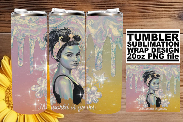 Stunning tumbler wrap, ideal for memorable occasions! , Woman Sublimation afrosvg 