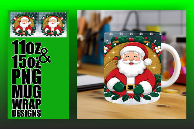 stunning wraps for sublimation mugs! , Capture creativity, 3D Xmas Sublimation HoodArtCraft 