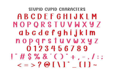 Stupid Cupid - Playful Handwriting Font Font Masyafi Studio 