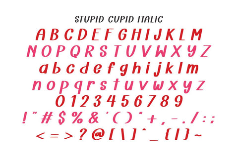 Stupid Cupid - Playful Handwriting Font Font Masyafi Studio 