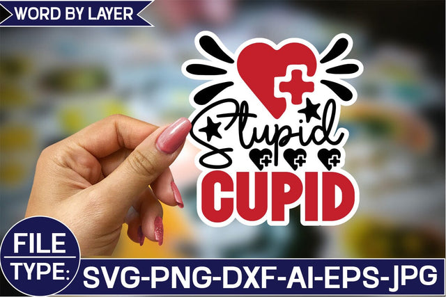 Stupid Cupid Sticker SVG Design SVG Studio Innate 