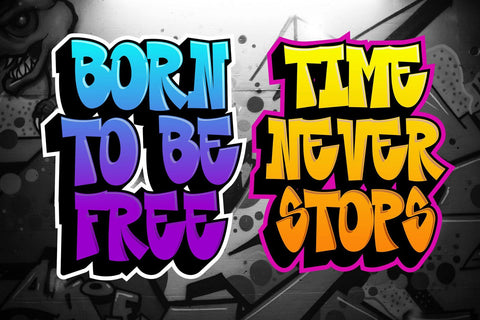 Style Wall - Urban Graffiti Font Font Mozzatype 