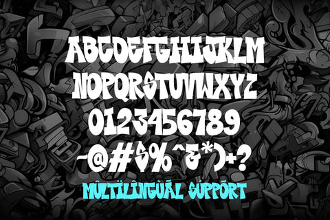 Style Wall - Urban Graffiti Font Font Mozzatype 