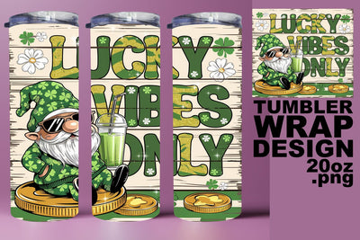 Stylish 20oz tumbler wrap, ideal for sublimation! , St Patrick Sublimation HoodArtCraft 