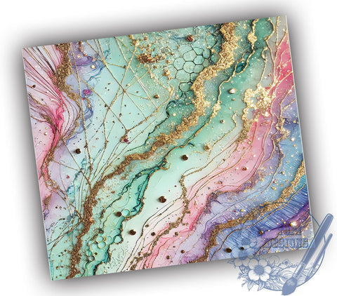 Stylish Agate Marble Tumbler, Agate Tumbler, Glitter Drinkware, Marble Design Cup, Sublimation Wrap, Trendy Tumbler, Stylish Glitter Cup, Unique Drinkware Sublimation ToriDesigns 