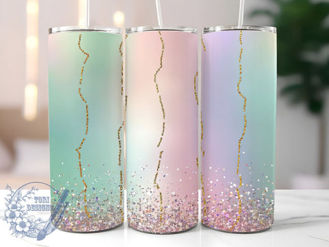 Stylish Agate Marble Tumbler, Agate Tumbler, Glitter Drinkware, Marble Design Cup, Sublimation Wrap, Trendy Tumbler, Stylish Glitter Cup, Unique Drinkware Sublimation ToriDesigns 