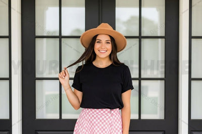 Stylish black t-shirt mockup design Mock Up Photo Designangry 