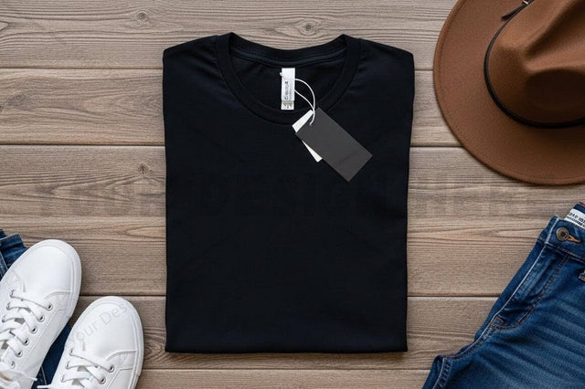 Stylish black t-shirt mockup design Mock Up Photo Regulrcrative 