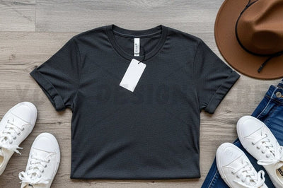 Stylish black t-shirt mockup design Mock Up Photo Regulrcrative 