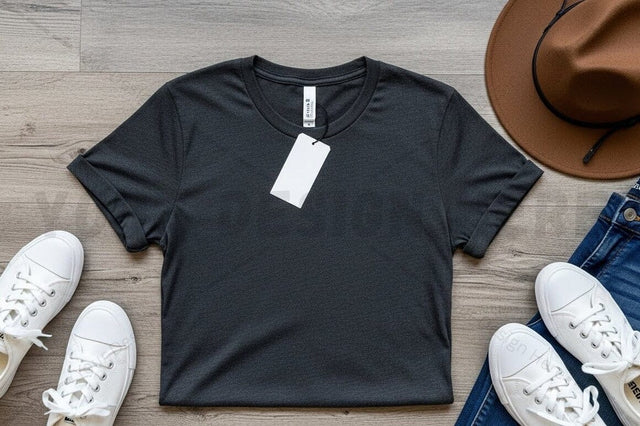 Stylish black t-shirt mockup design Mock Up Photo Regulrcrative 