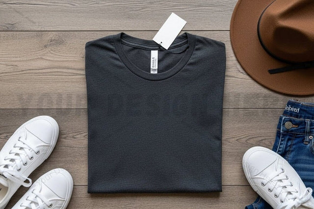 Stylish black t-shirt mockup design Mock Up Photo Regulrcrative 