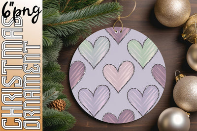 Stylish circle designs for memorable keychains, craft with enthusiasm., Heart Sublimation HoodArtCraft 