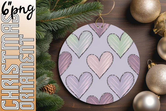 Stylish circle designs for memorable keychains, craft with enthusiasm., Heart Sublimation HoodArtCraft 