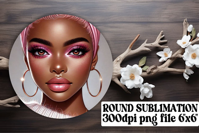 Stylish circle designs, keychain PNGs for sublimation! , Love Girl Sublimation afrosvg 