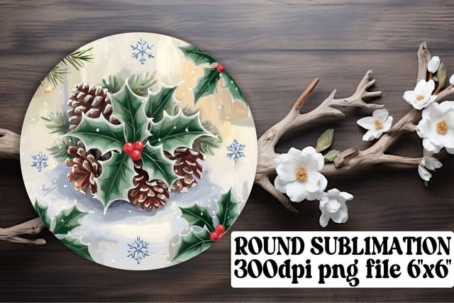 Stylish circle PNG files, great for keychain sublimation! , Christmas Sublimation afrosvg 