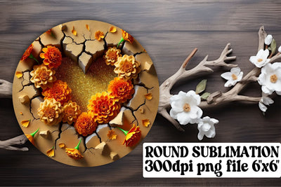 Stylish circle PNGs for unique keychain projects, sublimation-ready! , 3D Heart Sublimation afrosvg 