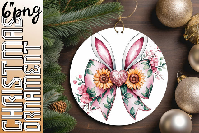 Stylish circle templates for crafting stunning keychains, create with joy., Easter Bunny Sublimation HoodArtCraft 