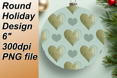 Stylish circle templates for unique keychains, unleash your artistic side., Heart Sublimation HoodArtCraft 