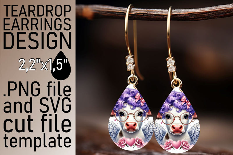Stylish design, ideal for custom earrings! , Valentines Sublimation afrosvg 