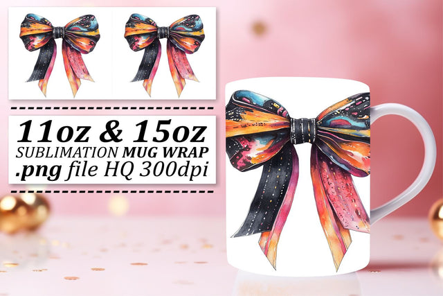 Stylish designs for 11oz and 15oz mugs, get started! , Bow Sublimation afrosvg 