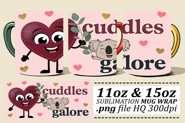 Stylish designs, perfect for modern mug wraps! , Valentines Sublimation afrosvg 