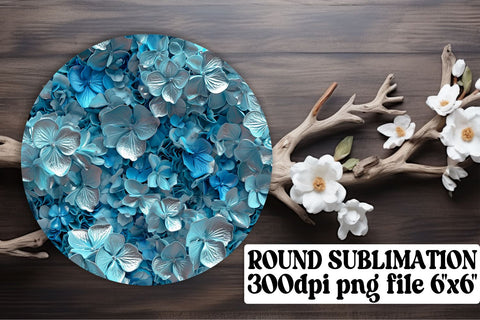 Stylish Floral Pattern Keychain: Sublimation Coaster, Circle Decor Sublimation afrosvg 