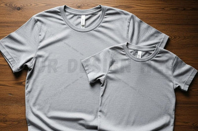 Stylish gray t-shirt mockup design Mock Up Photo Regulrcrative 
