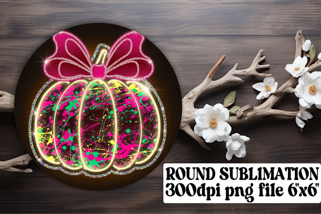 Stylish keychain PNG files, ideal for vibrant circle designs! , Neon Fall Sublimation afrosvg 