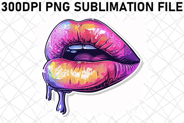 Stylish Lip Graphics - Sublimation Artistry Sublimation afrosvg 