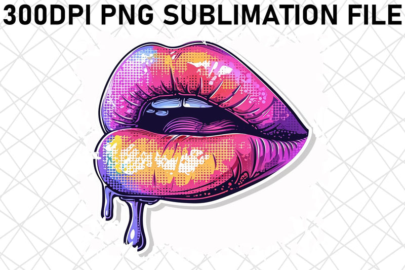 Stylish Lip Graphics - Sublimation Artistry Sublimation afrosvg 