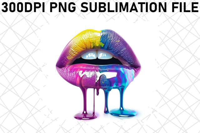 Stylish Lip Sensation - Instant Sublimation Sublimation afrosvg 