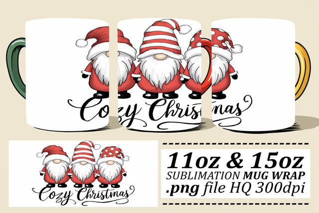 Stylish mug wrap PNGs, impress with every sip! , Xmas Sublimation afrosvg 