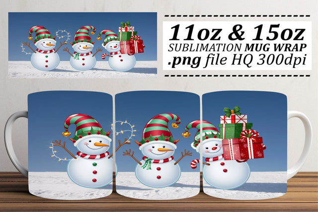Stylish mug wrap PNGs, perfect for DIY projects! , Christmas Sublimation afrosvg 