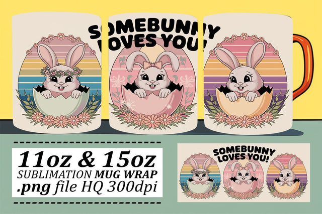 Stylish mug wrap PNGs, perfect for DIY projects! , Easter Sublimation afrosvg 