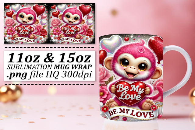 Stylish mug wrap PNGs, perfect for DIY projects! , Valentines Sublimation afrosvg 