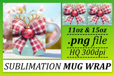 Stylish mug wrap PNGs, perfect for DIY projects! , Xmas Sublimation afrosvg 