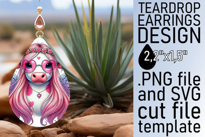 Stylish PNG design, great for custom earrings! , Valentines Sublimation afrosvg 