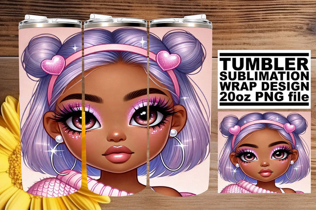 Stylish PNG wrap, ideal for unique sublimation projects! , Love Girl Sublimation afrosvg 