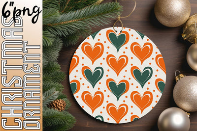Stylish round designs for unique keychains, ignite your imagination., Heart Sublimation HoodArtCraft 