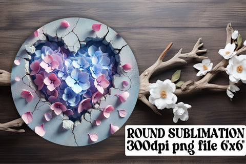 Stylish round designs, keychain PNGs ready for sublimation! , 3D Heart Sublimation afrosvg 